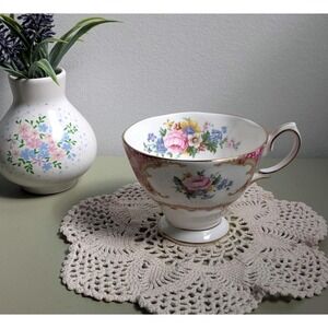 Royal Albert Lady Carlyle Tea Cup Bone China England Pink Floral No Saucer
